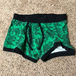 Mossimo Green Bear Patterned Boxer Briefs Small